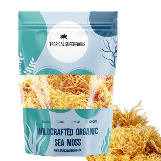 Wholesale Sea Moss Ocean Harvested Wildcrafted Organic Bulk Seamoss (Gold) Sun-dried