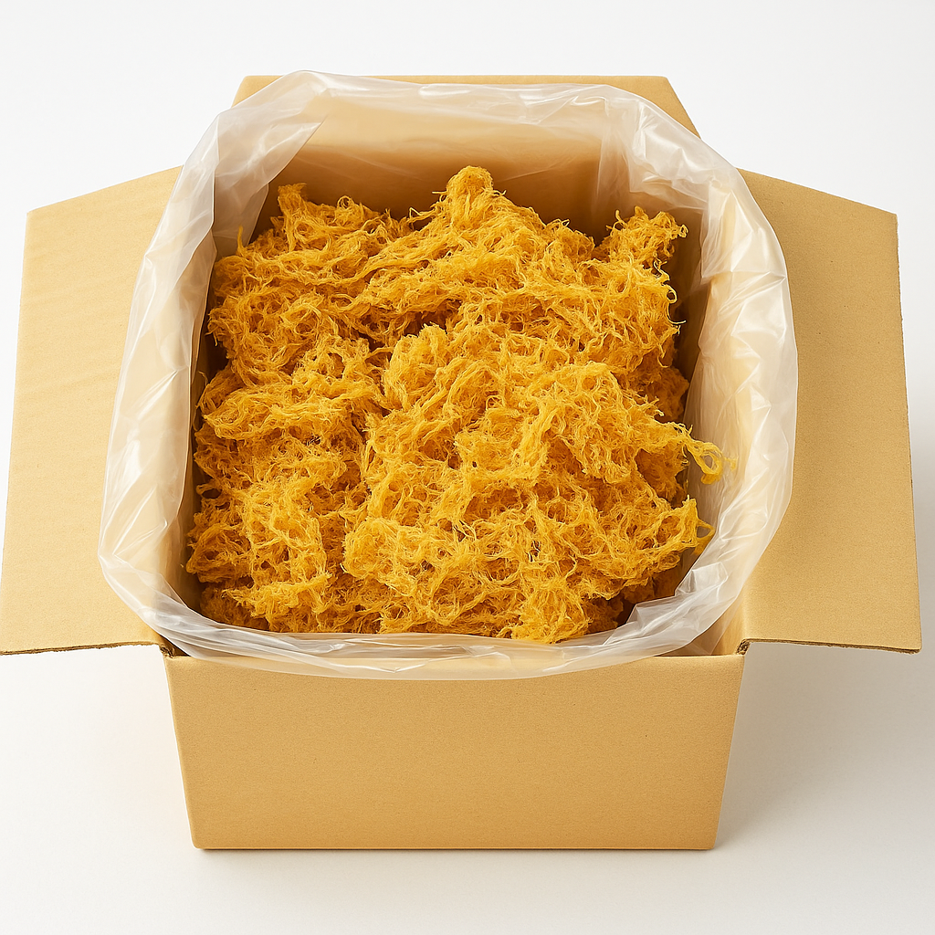 Wholesale Sea Moss Ocean Harvested Wildcrafted Organic Bulk Seamoss (Gold) Sun-dried