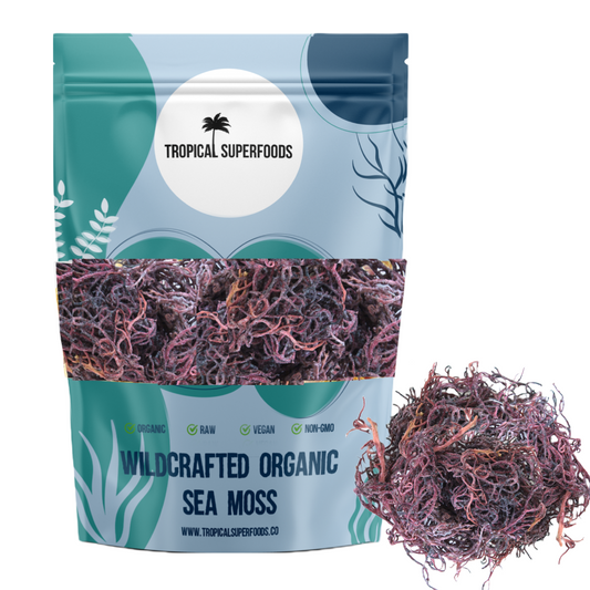 Wholesale Sea Moss Ocean Harvested Wildcrafted Full Spectrum Multicolored (Purple) Organic Bulk Seamoss